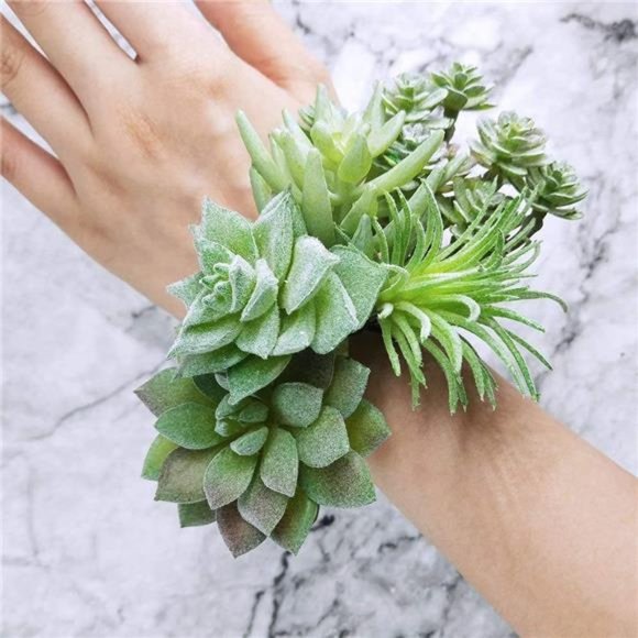 11 Pcs Mini Artificial Succulents Picks Unpotted Faux Succulent Assortment Fake - Picture 3 of 6